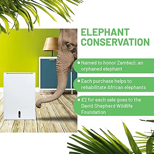 kitchelat Air Dehumidifier DD8L Zambezi - Desiccant Energy Saving Dehumidifier