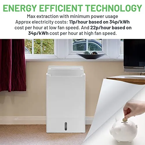 kitchelat Air Dehumidifier DD8L Zambezi - Desiccant Energy Saving Dehumidifier