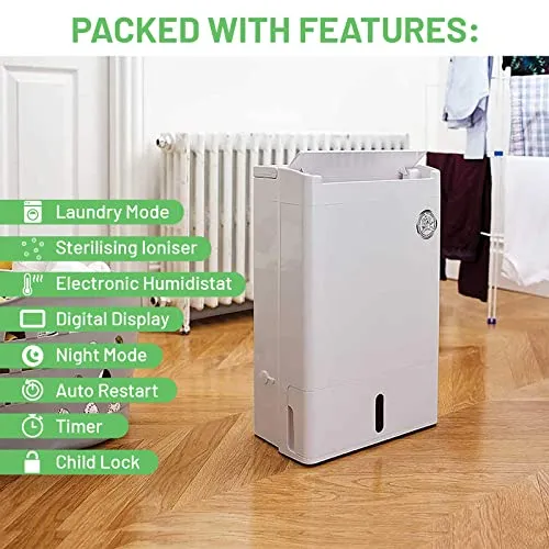 kitchelat Air Dehumidifier DD8L Zambezi - Desiccant Energy Saving Dehumidifier
