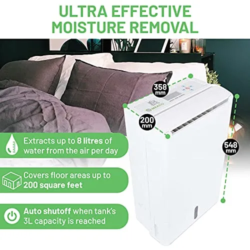 kitchelat Air Dehumidifier DD8L Zambezi - Desiccant Energy Saving Dehumidifier