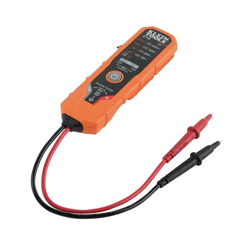 Klein Tools ET40 Electronic AC / DC Voltage Tester and DC Polarity /w Batteries