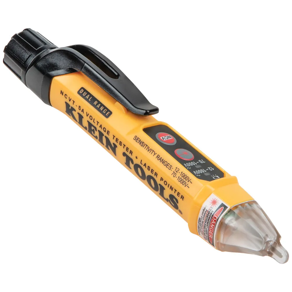 Klein Tools NCVT5KIT Electrical Tester Kit with Dual-Range Non Contact Voltage Tester with Laser Pointer and GFCI Receptacle Tester