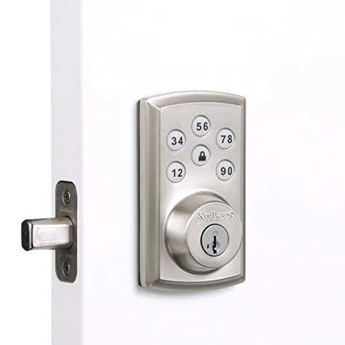 Kwikset 98880-004 SmartCode 888 Smart Lock Touchpad Electronic Deadbolt Door Lock with Z-Wave Plus Featuring SmartKey Security in Satin Nickel