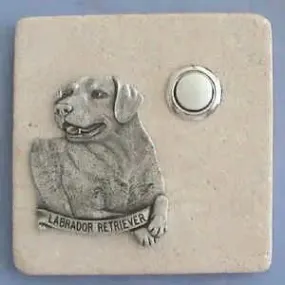 Labrador Retriever Dog Stone Doorbell