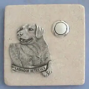 Labrador Retriever Dog Stone Doorbell