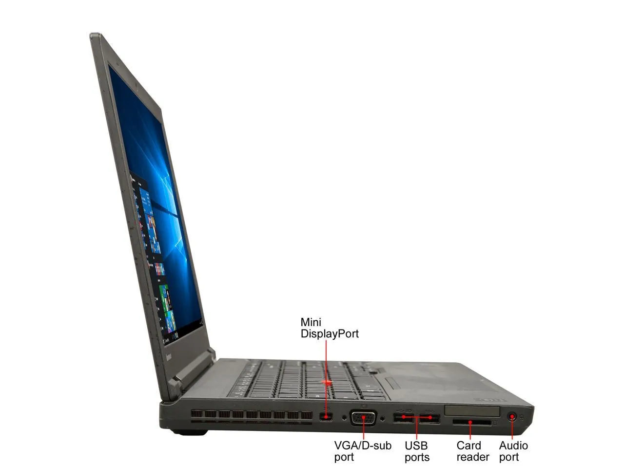 Lenovo ThinkPad T540p Workstation | 15.6" FHD (1080p), Intel Core i7-4600M @ 2.90GHz (4th Gen) 16GB RAM, 256GB SSD, Full Size Key   Num, Cam, DisplayPort | Win 10 Pro, Grade A (Certified Refurbished) - 1 Year Warranty