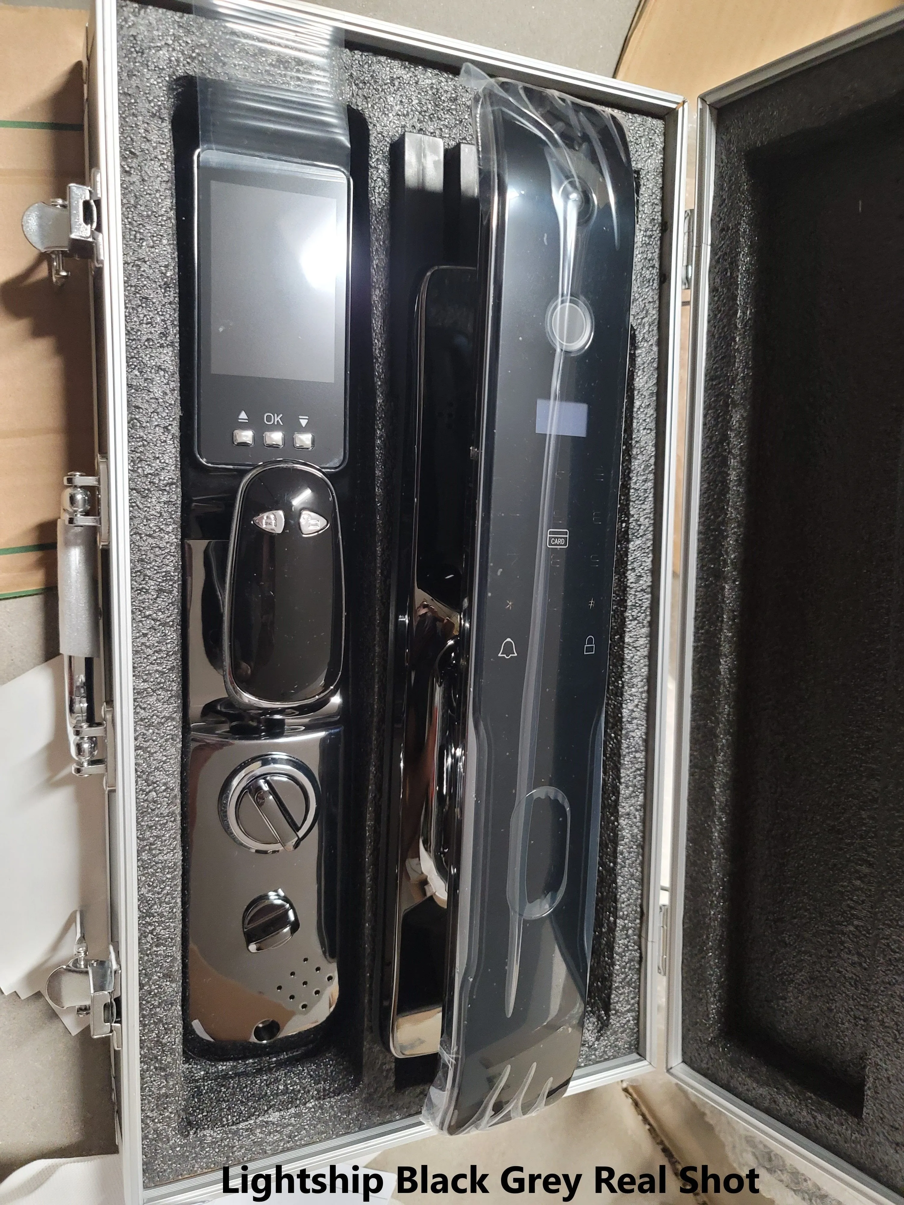 Lightship Black | Smart Biometric Fingerprint Door Lock