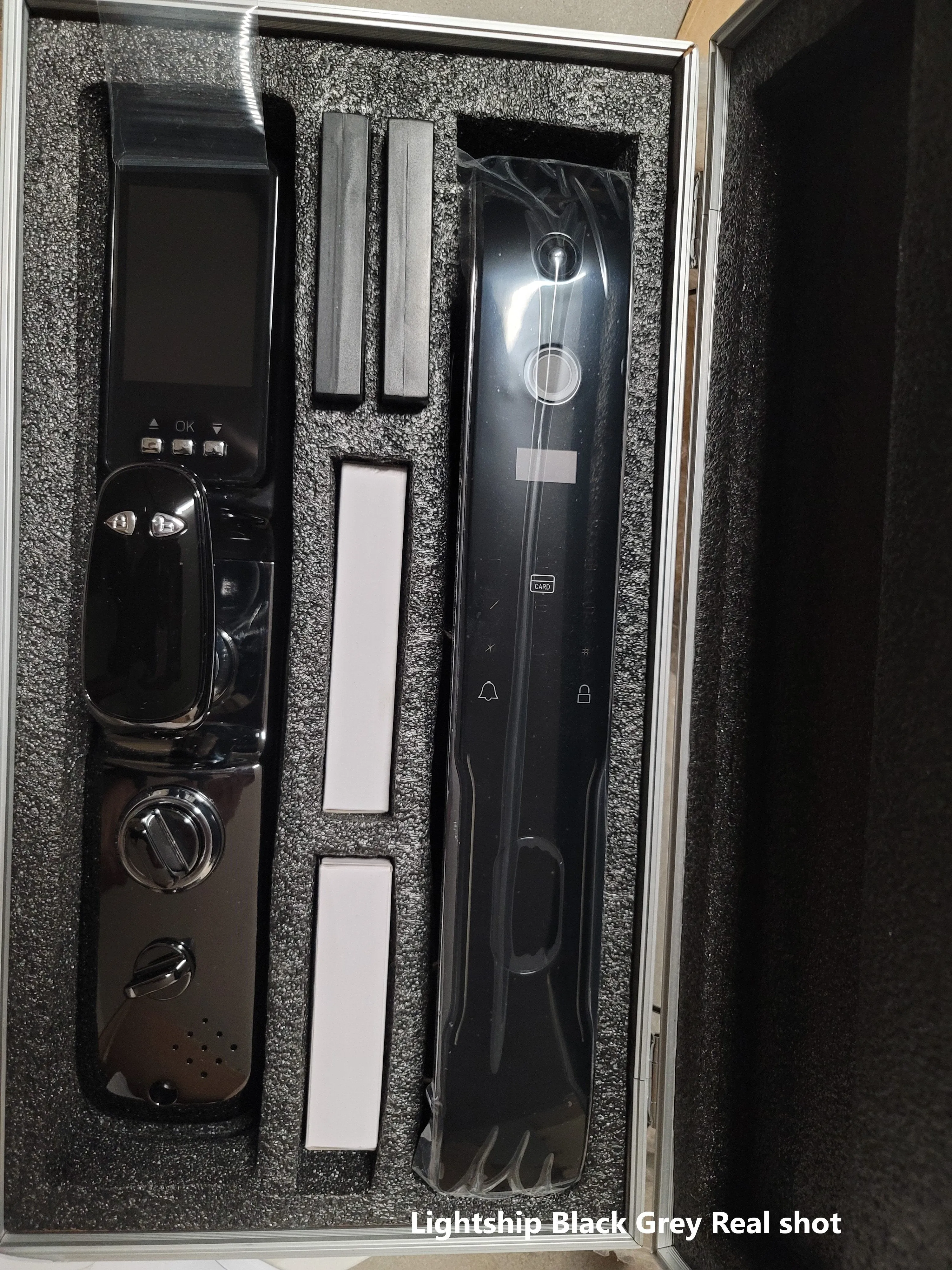 Lightship Black | Smart Biometric Fingerprint Door Lock