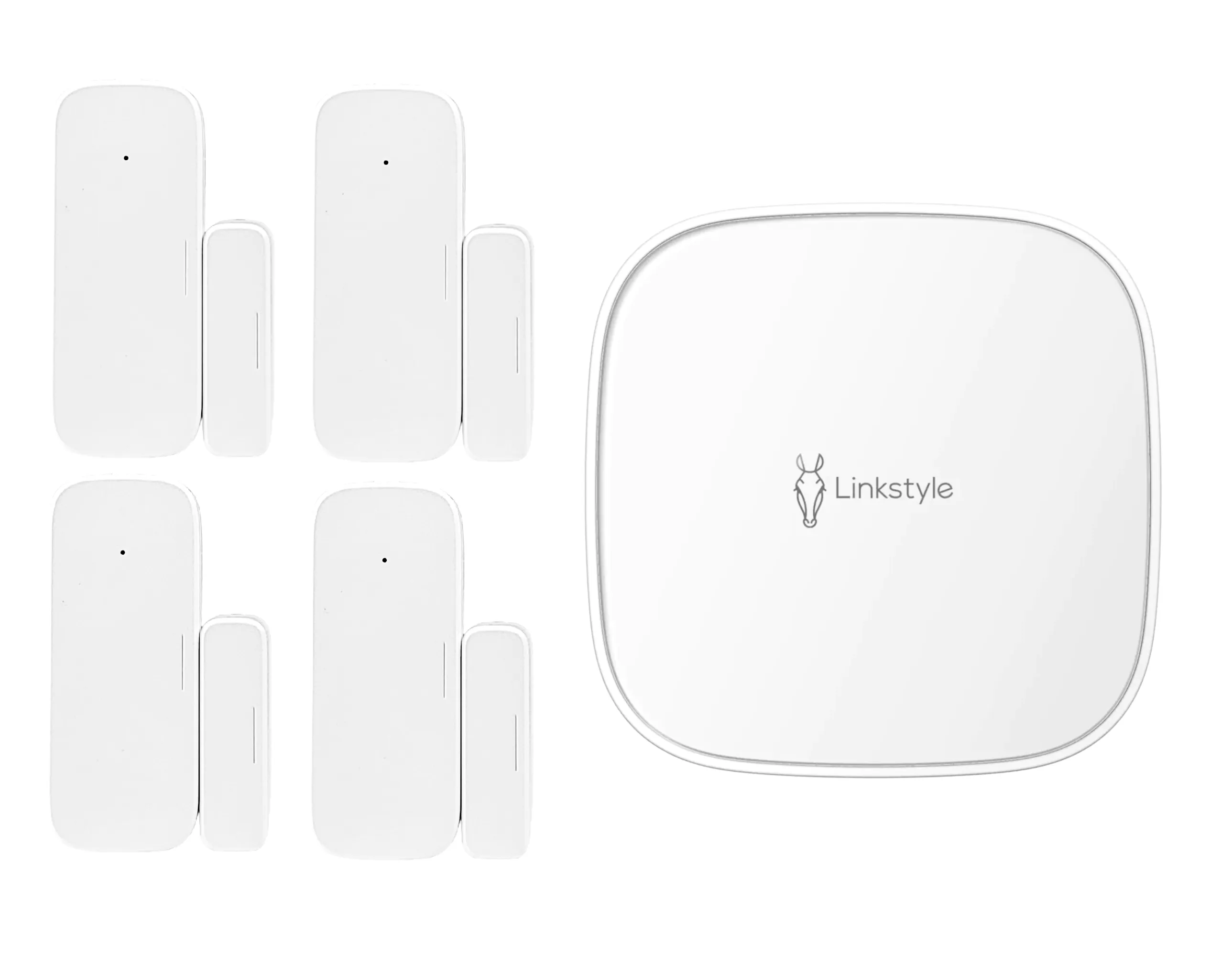 LINKSTYLE Door & Window Sensor Plus Wireless Security Hub Bundle