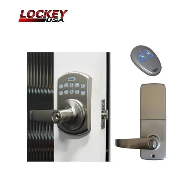 Lockey - E995 - Electronic Keypad Lever Set w/ Remote Control