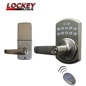 Lockey - E995 - Electronic Keypad Lever Set w/ Remote Control