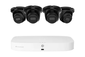 Lorex Fusion NVR with A4 4MP (2K) IP Turret Cameras - 4K 16-Channel (8 Wired   8 Wi-Fi Fusion) 2TB Wired System