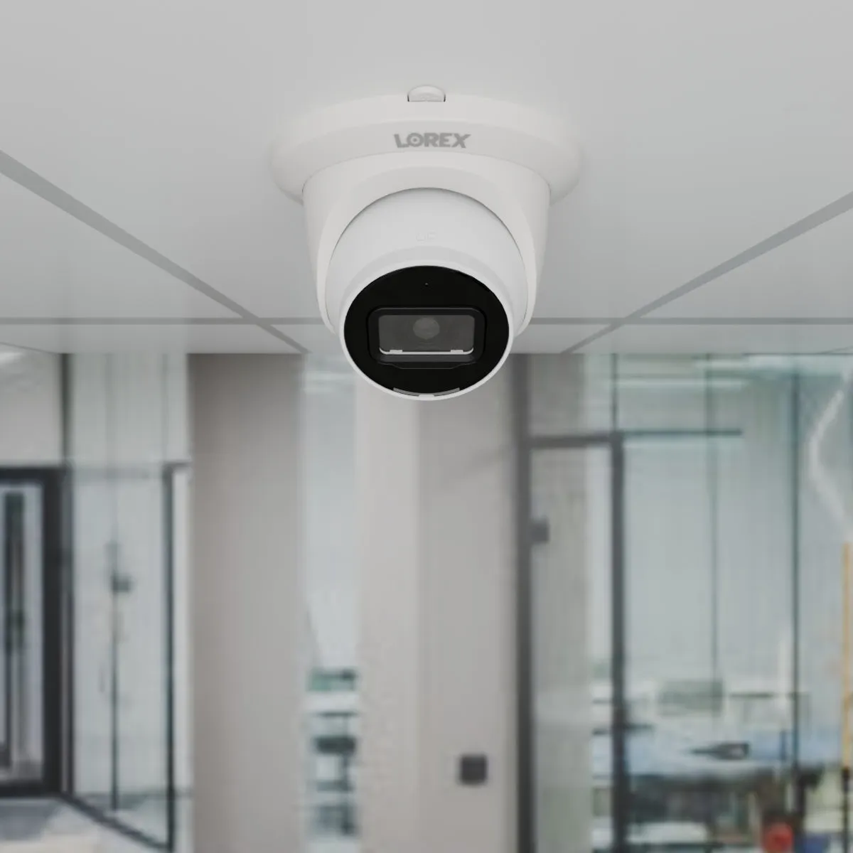Lorex Fusion NVR with A4 4MP (2K) IP Turret Cameras - 4K 16-Channel (8 Wired   8 Wi-Fi Fusion) 2TB Wired System