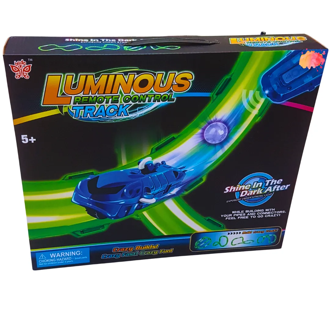 Luminous Remote Control Track – Shine in the Dark Racing Fun | Ages 5 