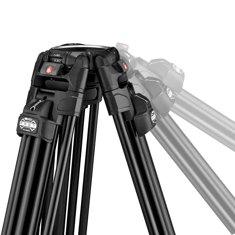 Manfrotto Kit Video Aluminium Fast Twin and 608 Tripod