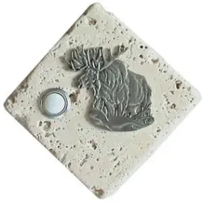 Premium Durable Stone Moose Design Doorbell