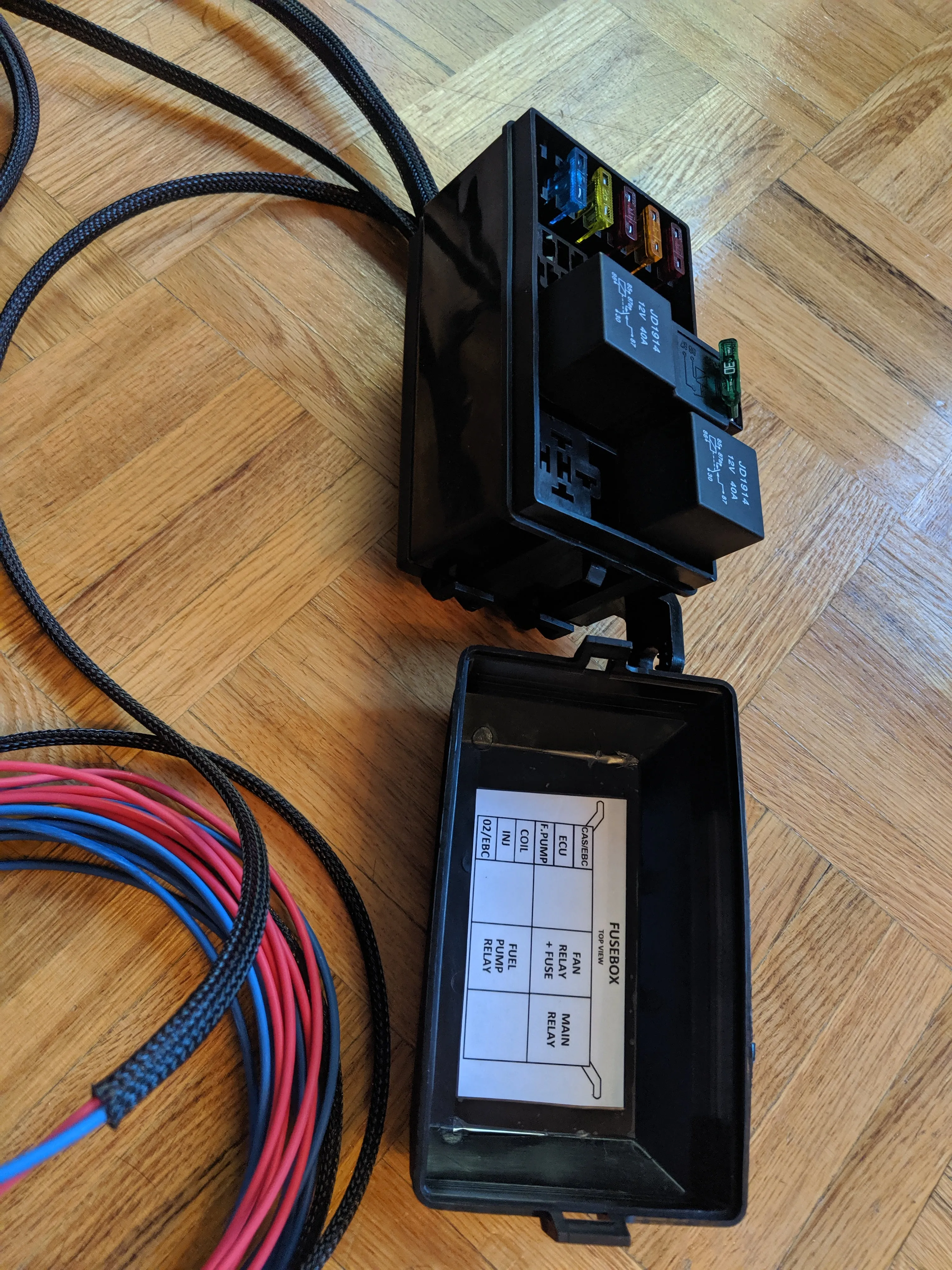 MS2 ECU   L-Series Terminated Harness & Fusebox