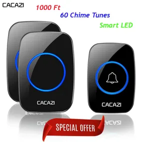 New in box! Waterproof Wireless Smart Calling Doorbell 300M Remote Button 60 Chimes 5 Volume levels!