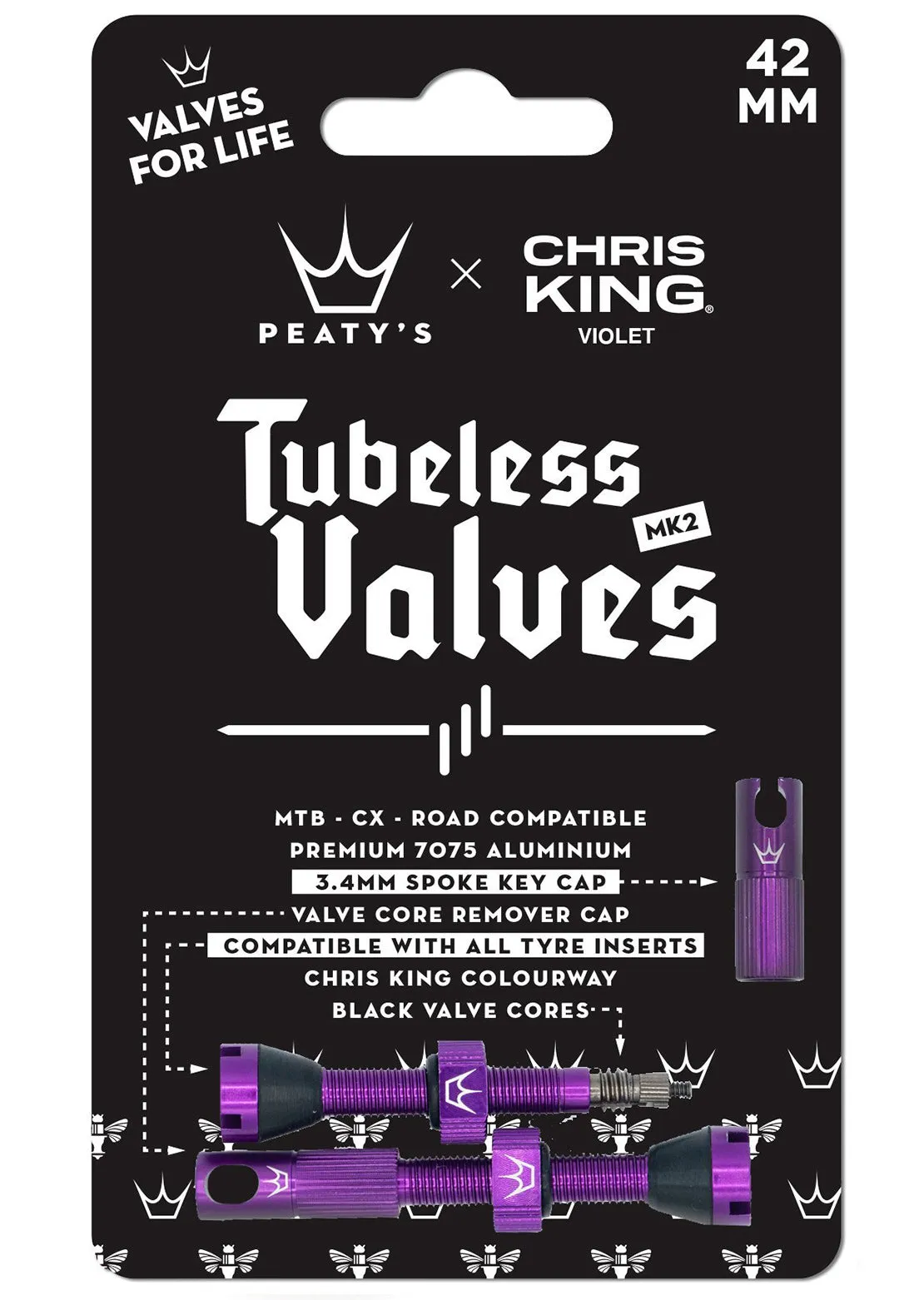 Peaty's Tubeless Valve 42mm MK2 Mountain Bike
