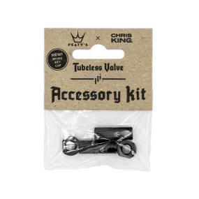 Peaty's x Chris King Tubeless Valve Accessory Kit Black