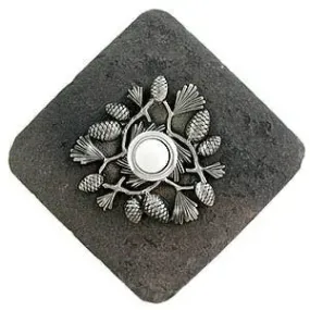 Pine Cones Stone Doorbell