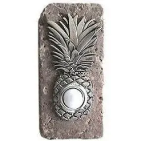 Pineapple Accent with Doorbell Button on Stone