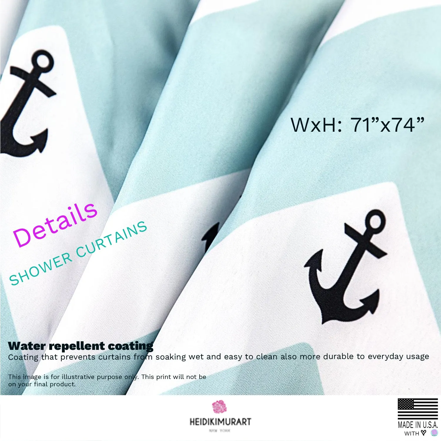 Pink Alphabet Shower Curtains, Best Calligraphy Lettering Modern Bathroom Shower Curtains-Printed in USA
