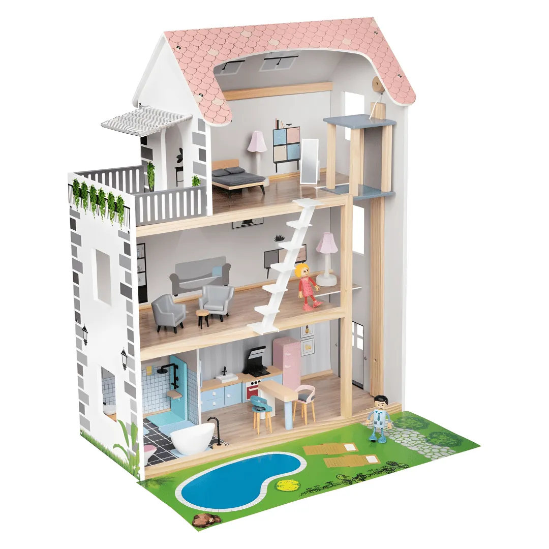 Playtive Wooden Dolls House 3 Years  
