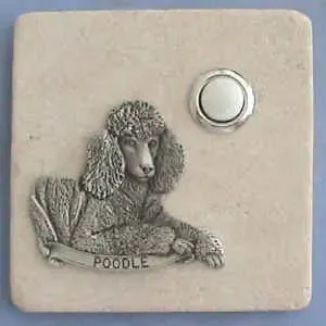 Poodle Dog Breed Stone Doorbell