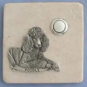Poodle Dog Breed Stone Doorbell