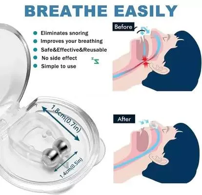 Portable Anti Snoring Device for Men and Women - High-Quality | Medical Grade Soft Silicone Nose Clip