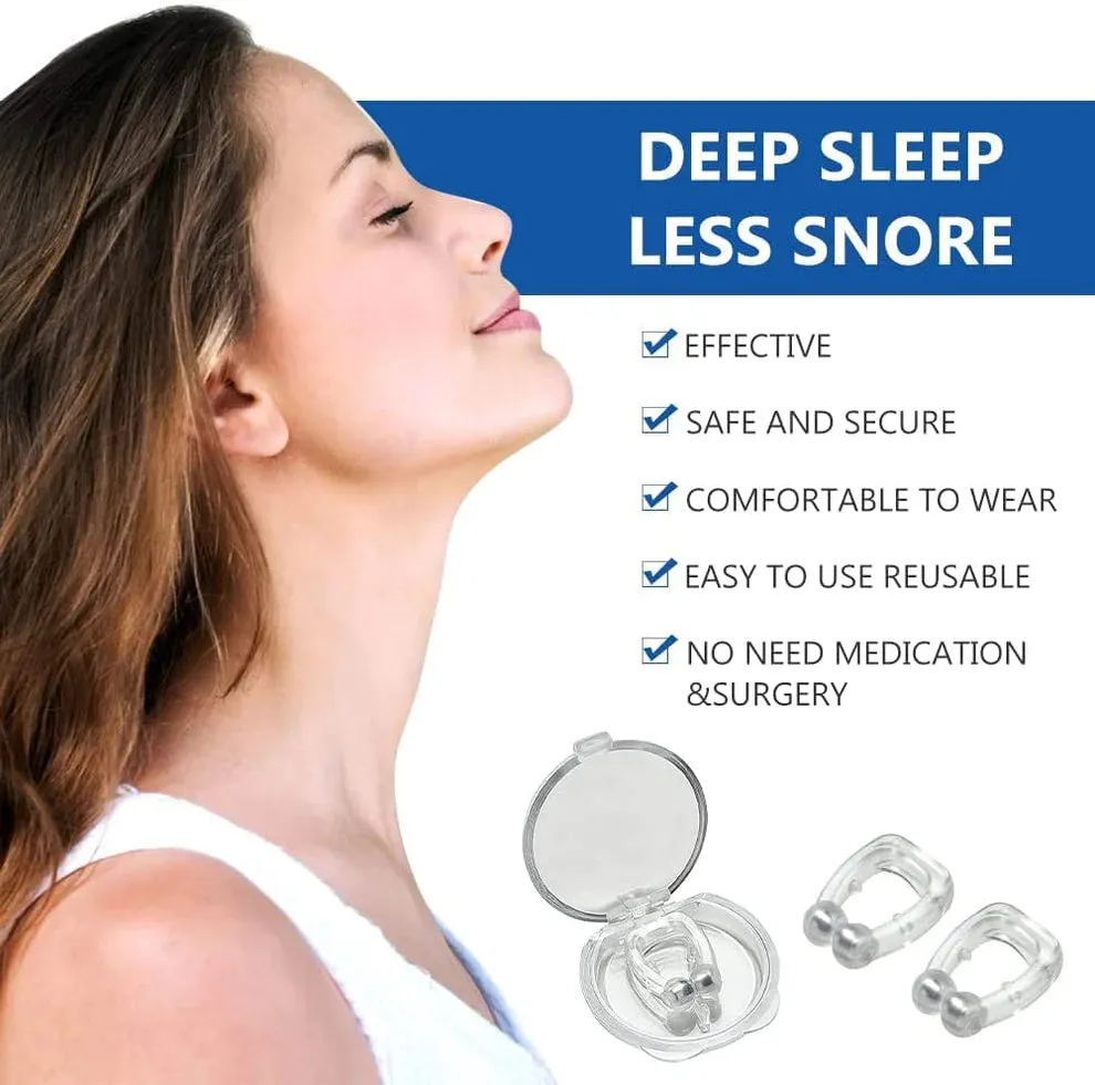 Portable Anti Snoring Device for Men and Women - High-Quality | Medical Grade Soft Silicone Nose Clip