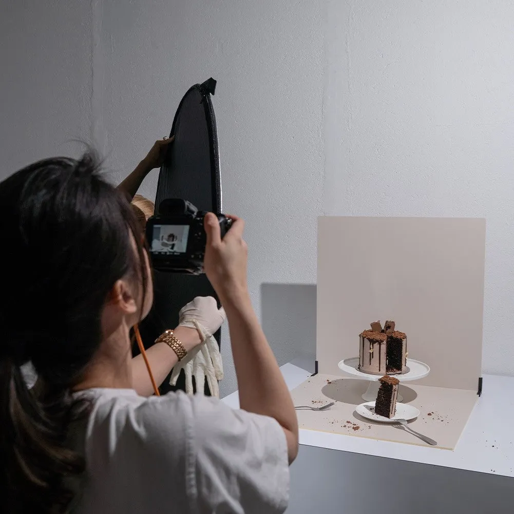 ProBoards Flat Lay Photography Rigid Beige Brown Backdrop - Bare Necessities (60cm x 60cm) (DEMO STOCK)