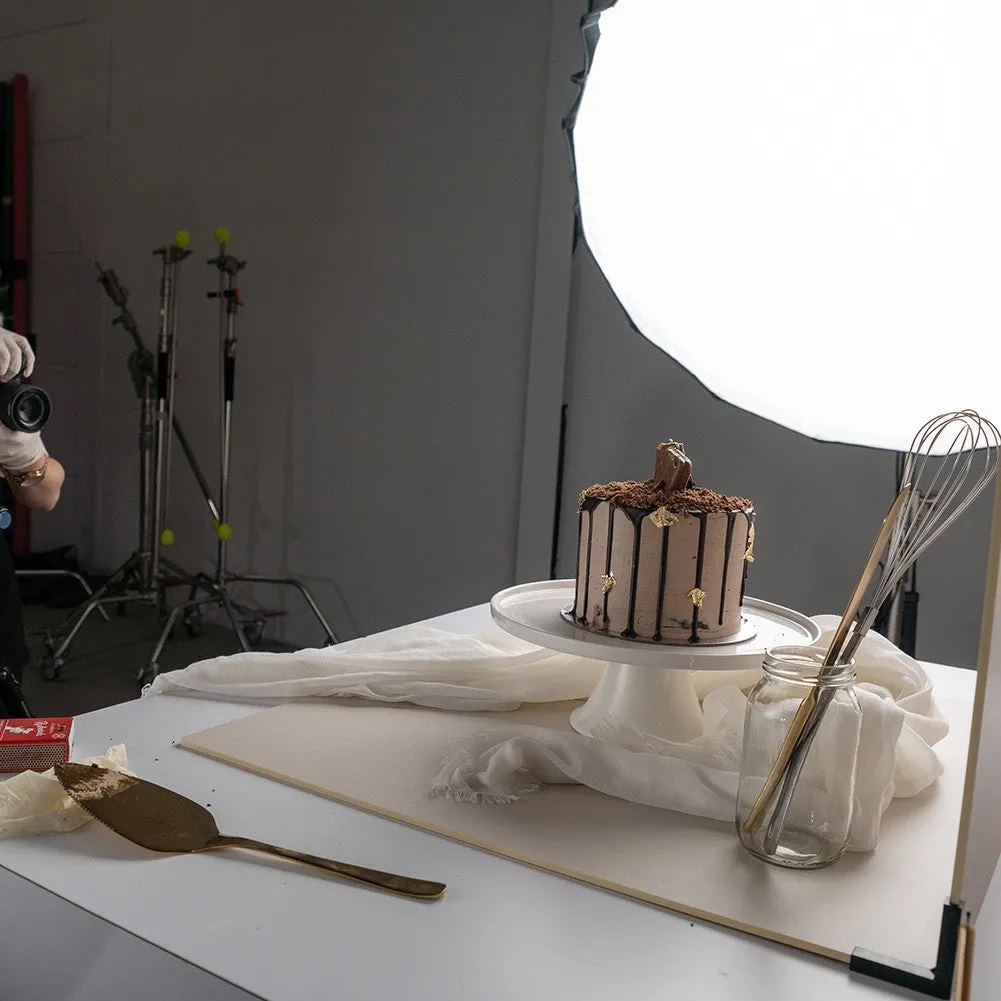ProBoards Flat Lay Photography Rigid Beige Brown Backdrop - Bare Necessities (60cm x 60cm) (DEMO STOCK)