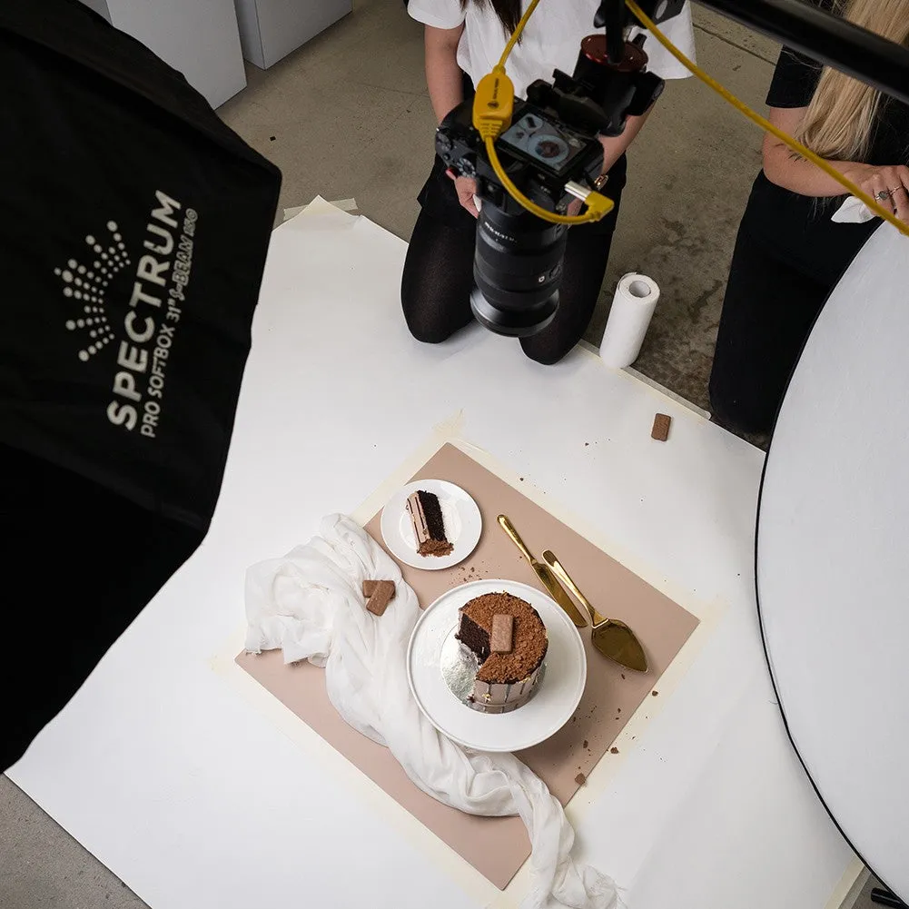 ProBoards Flat Lay Photography Rigid Beige Brown Backdrop - Bare Necessities (60cm x 60cm) (DEMO STOCK)