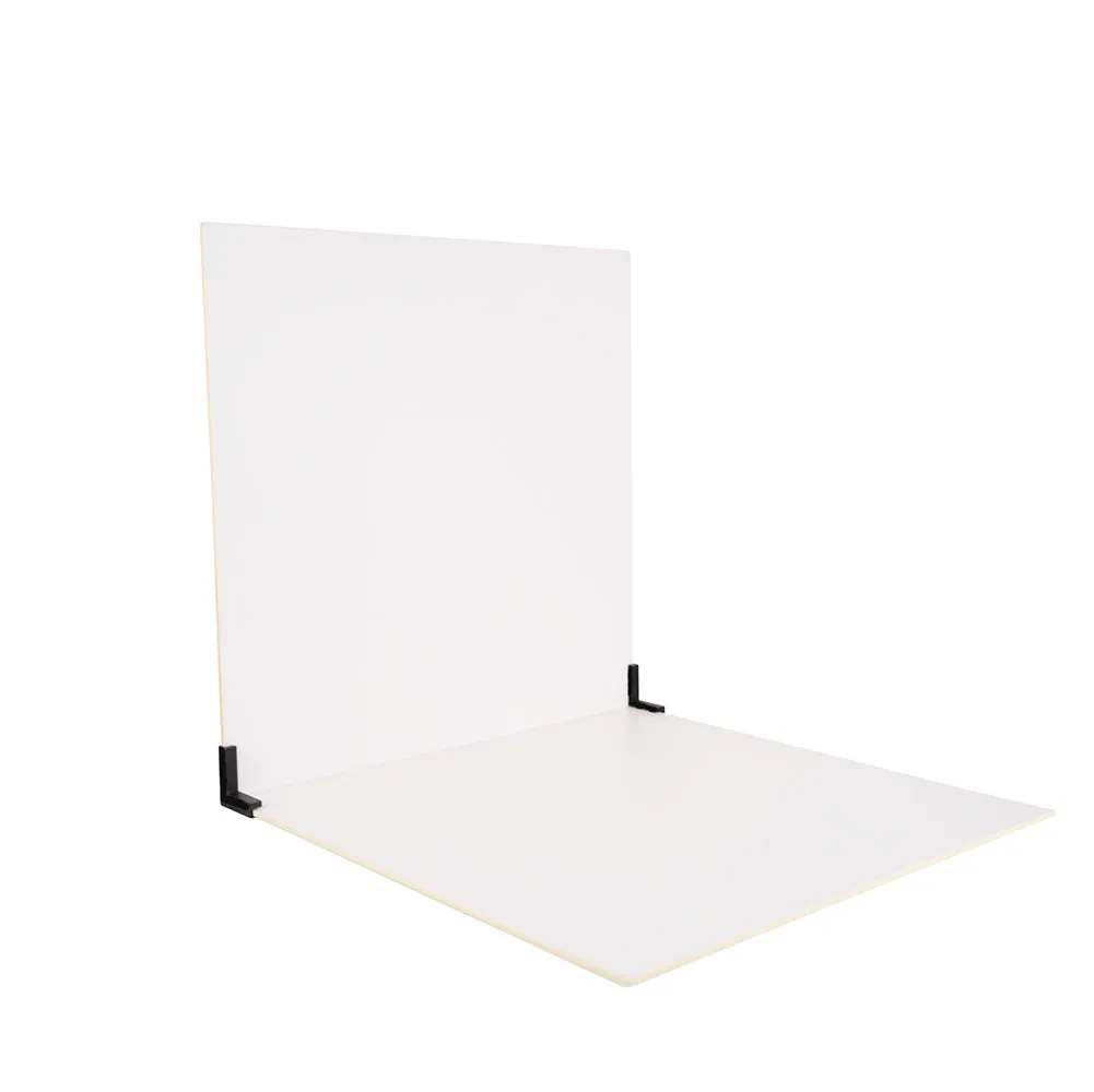 ProBoards Flat Lay Photography Rigid Black & Off White Backdrop - Minimalistic (60cm x 60cm)