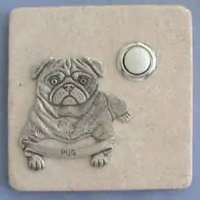 Pug Dog Breed Stone Doorbell