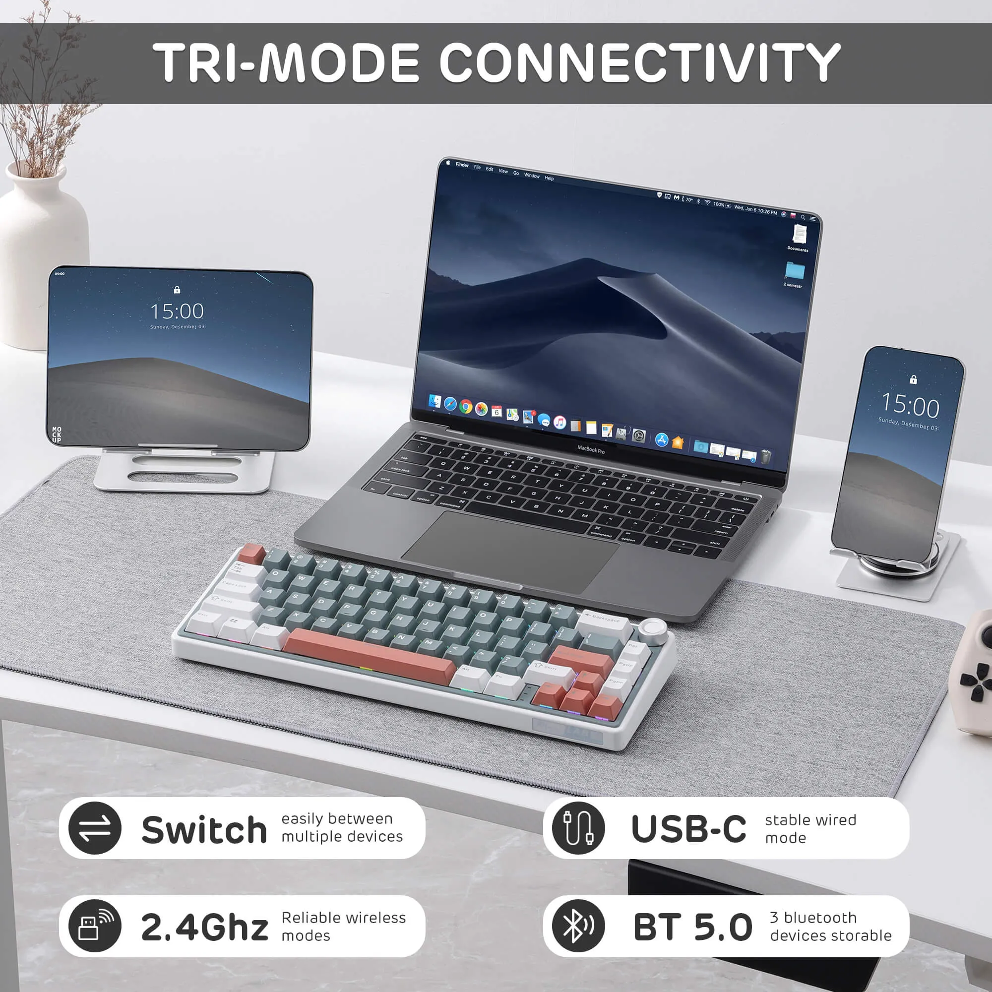 R65 65% Wireless Gaming Keyboard (QMK/VIA)