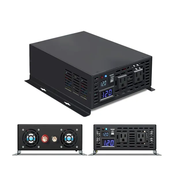 RBP - 12VDC - 1500 Watt Pure Sine Wave Inverter - DC to AC - No USB Ports - w/ Remote Control