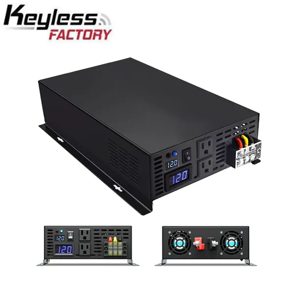RBP - 12VDC - 3500 Watt Pure Sine Wave Inverter - Bi-Directional Inverter - DC to AC - No USB Ports - Optional Remote Control