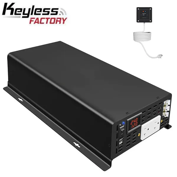 RBU5 - 12VDC - 5000 Watt Pure Sine Wave Inverter - Bi-Directional Inverter - DC to AC - Optional Remote Connectivity - USB Ports