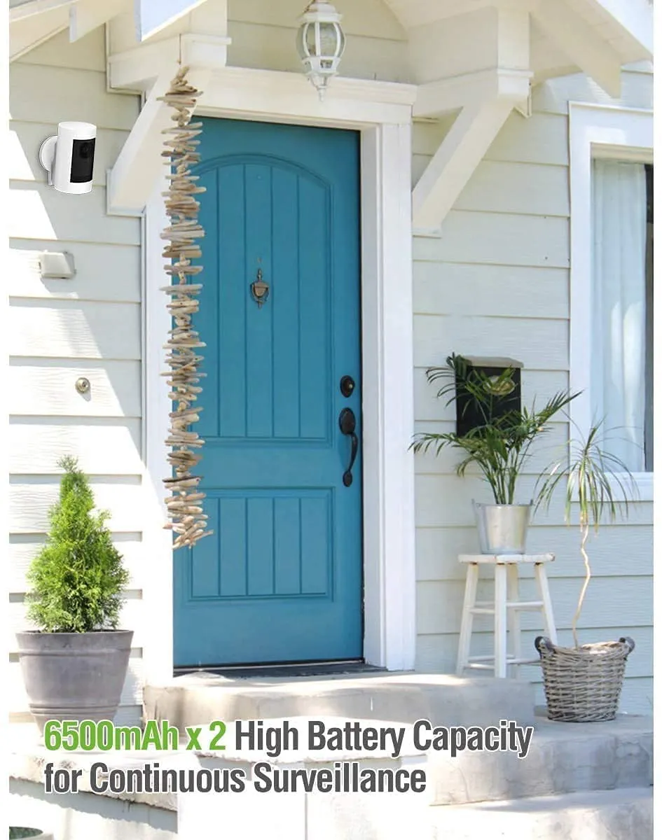 Rechargeable 3.65V  Doorbell Battery 6500mAh (2 Packs)