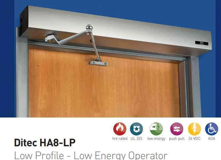 Record - EZ 36 Wireless Automatic Door Kit - PULL Arm - Right Hand - 39" Header (36" Door) - Clear Coat - For Single Doors