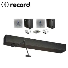 Record - EZ 36 Wireless Automatic Door Kit - PUSH Arm - Non Handed - 39" Header (36" Door) - Antique Bronze - For Single Doors