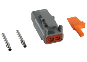 RIFE 2 Pin DTM Connector Kit Male Only