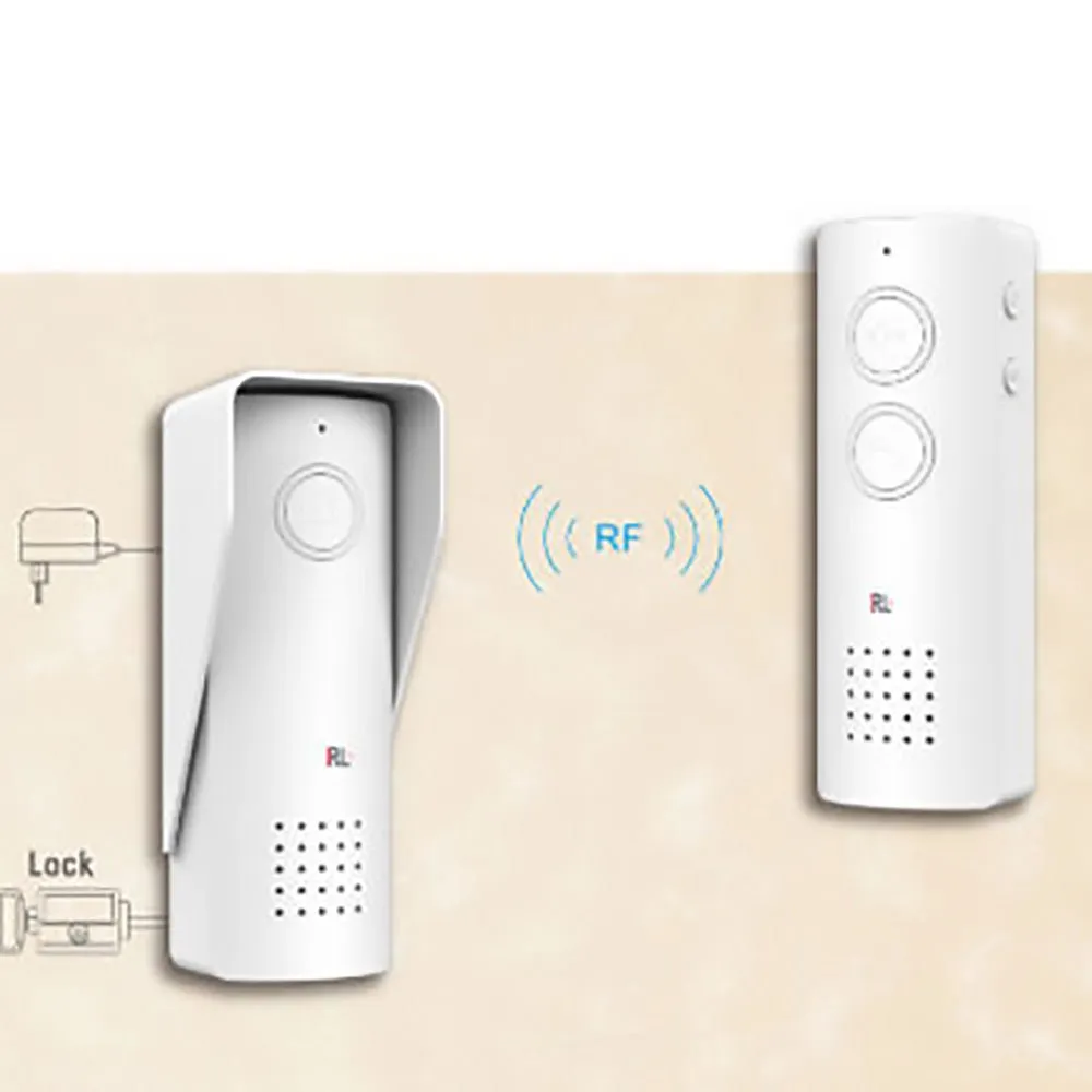 RL-0518 doorbell 433Mhz Wireless Audio Intercom System upto 500m working distance, battery operated Audio doorphone