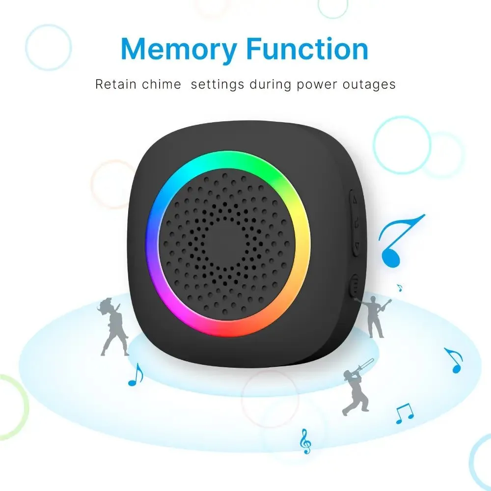 RL-3995B doorbell Battery-powered wireless doorbell with shining LED display Door bell