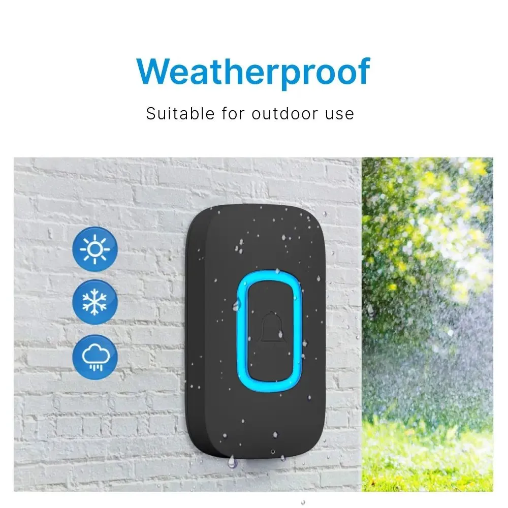 RL-3995B doorbell Battery-powered wireless doorbell with shining LED display Door bell