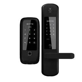 RM2F FINGERPRINT METAL GATE RIM LOCK & IGM4 MORTISE 2  FINGERPRINT DIGITAL DOORLOCK (1-Way Sync) / Free Basic Installation