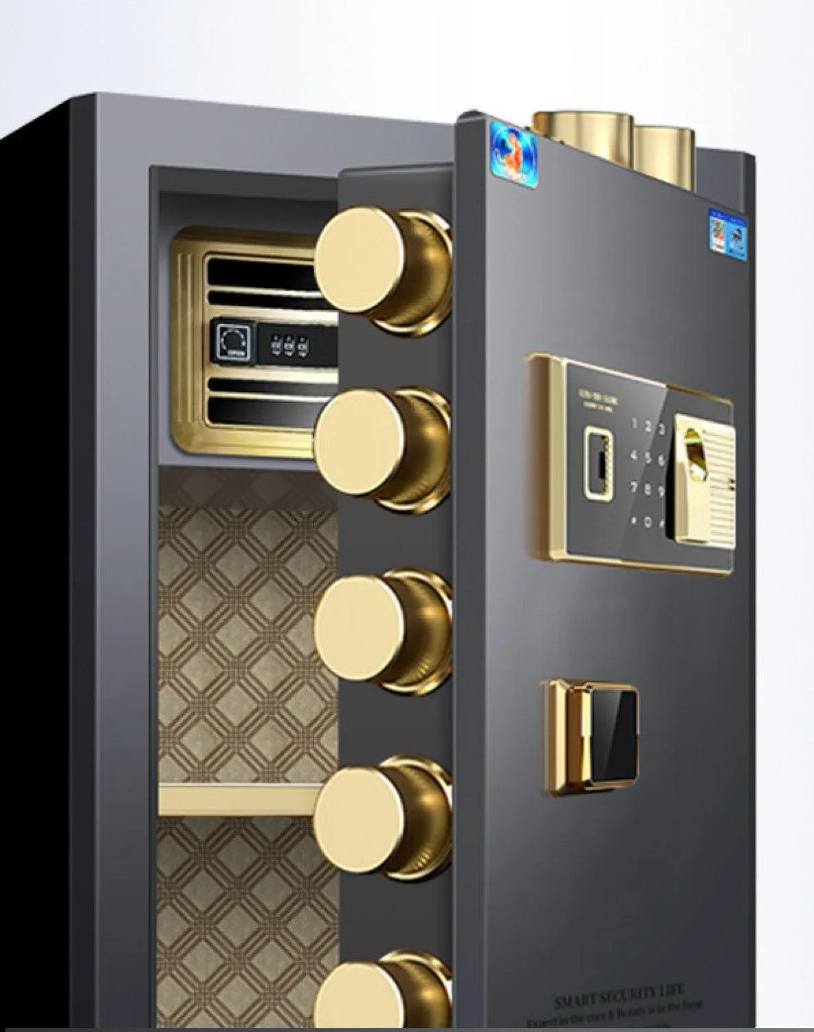 Safes 10mm Door Thick 115kg Fingerprint Digital Security Box - Electronic Safety Lock Box